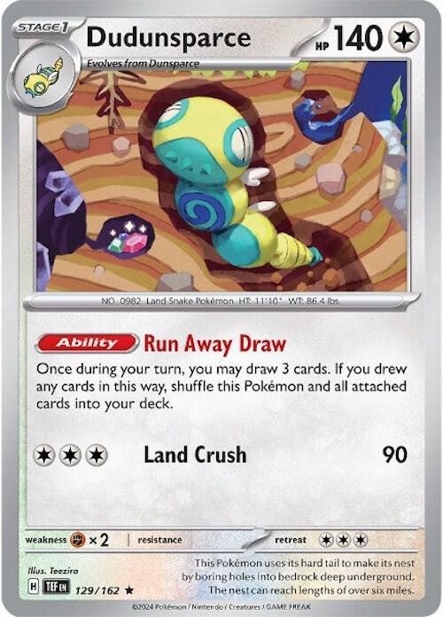 Dudunsparce (129/162) [Scarlet & Violet: Temporal Forces] - for just $0.20! 