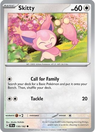 Skitty 130/162 - SV05 Temporal Forces - for just $0.08! 