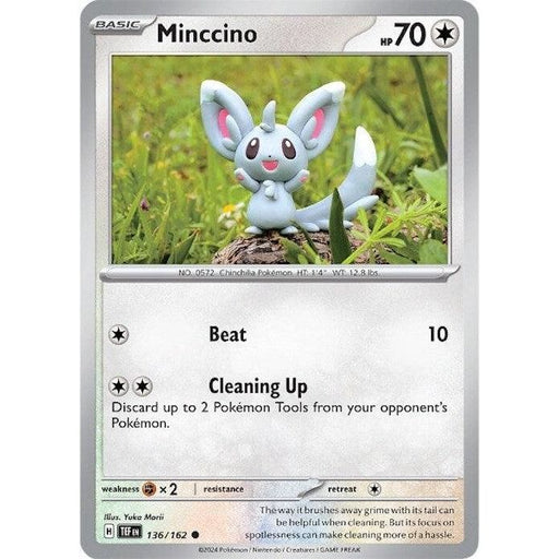 Minccino (136/162) [Scarlet & Violet: Temporal Forces] - Just $0.10! Shop now at Retro Gaming of Denver