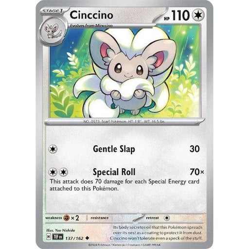 Cinccino (137/162) [Scarlet & Violet: Temporal Forces] - Just $0.05! Shop now at Retro Gaming of Denver