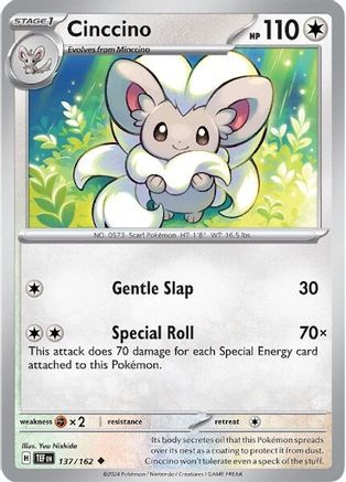 Cinccino 137/162 - SV05 Temporal Forces - for just $0.08! 
