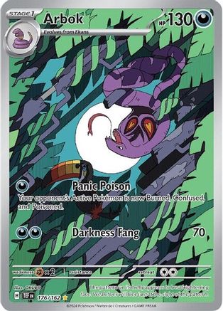 Arbok 176/162 - SV05 Temporal Forces Holofoil - for just $9.14! 