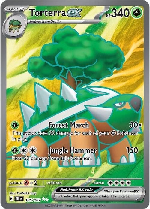 Torterra ex (185/162) [Scarlet & Violet: Temporal Forces] - for just $1.65! 