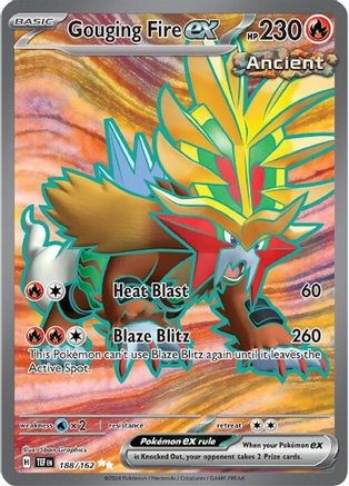 Gouging Fire ex 188/162 - SV05 Temporal Forces Holofoil - for just $2.01! 