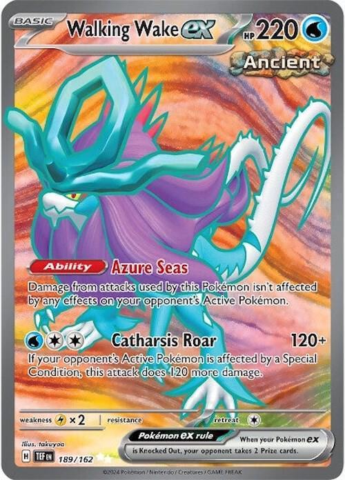 Walking Wake ex (189/162) [Scarlet & Violet: Temporal Forces] - for just $0.70! 
