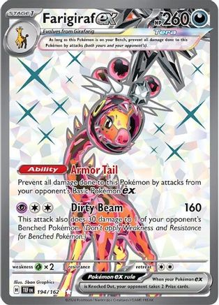 Farigiraf ex 194/162 - SV05 Temporal Forces Holofoil - for just $0.90! 