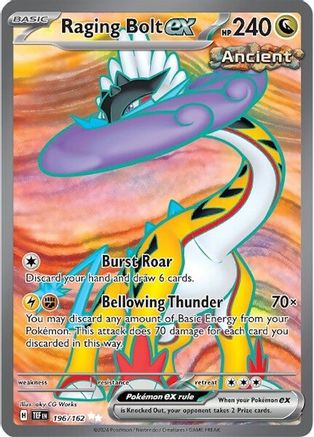 Raging Bolt ex 196/162 - SV05 Temporal Forces Holofoil - for just $1.42! 