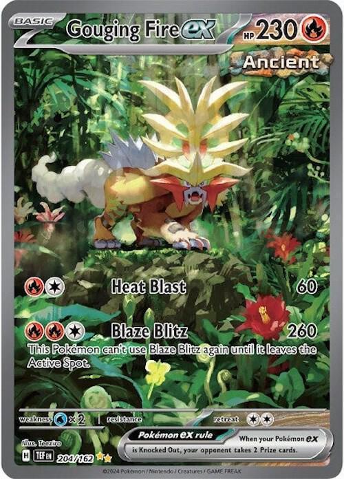 Gouging Fire ex (204/162) [Scarlet & Violet: Temporal Forces] - for just $14.80! 