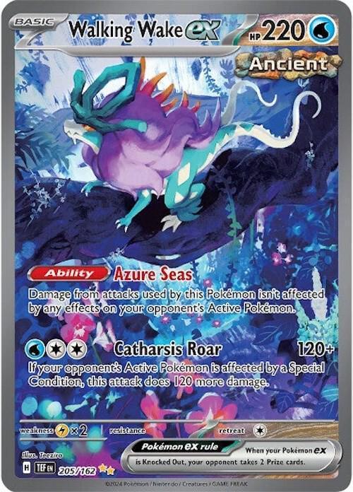 Walking Wake ex (205/162) [Scarlet & Violet: Temporal Forces] - for just $25.95! 