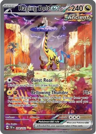 Raging Bolt ex 208/162 - SV05 Temporal Forces Holofoil - for just $41.15! 