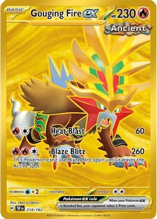 Gouging Fire ex 214/162 - SV05 Temporal Forces Holofoil - for just $7.46! 