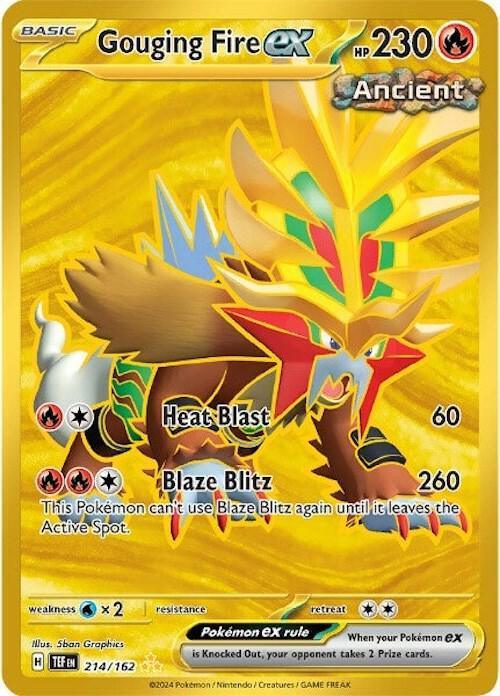 Gouging Fire ex (214/162) [Scarlet & Violet: Temporal Forces] - for just $6.25! 