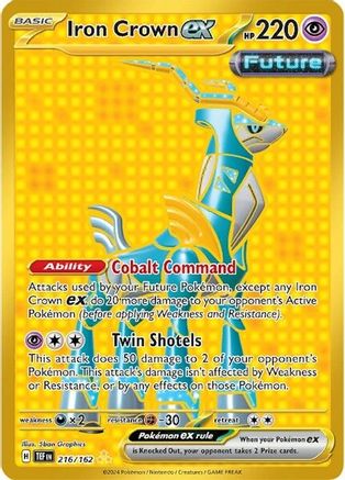 Iron Crown ex 216/162 - SV05 Temporal Forces Holofoil - for just $2! 