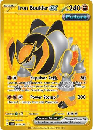 Iron Boulder ex 217/162 - SV05 Temporal Forces Holofoil - for just $2! 