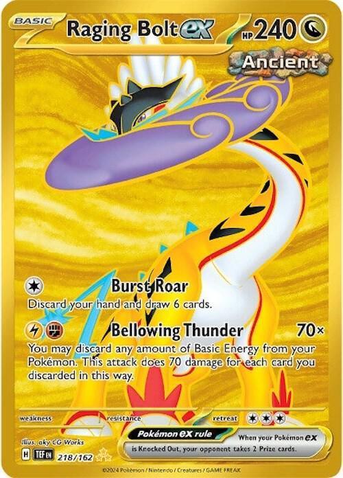 Raging Bolt ex (218/162) [Scarlet & Violet: Temporal Forces] - for just $5.60! 