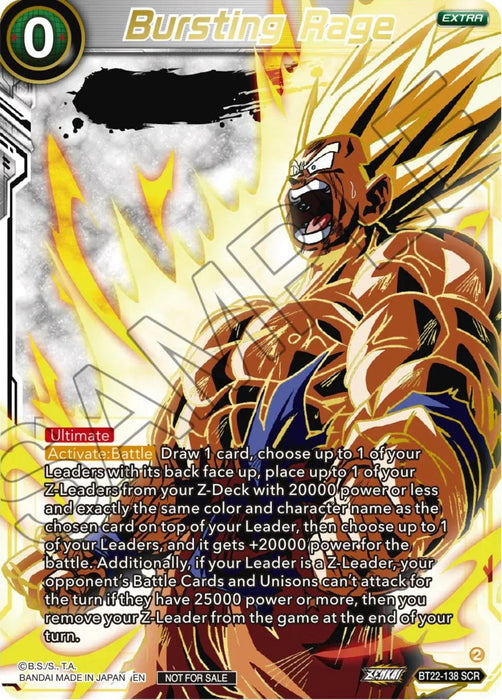Bursting Rage (Serial Numbered) (BT22-138) [Tournament Promotion Cards] - for just $479.60! 