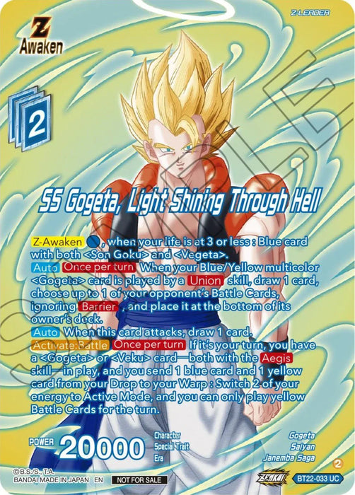 SS Gogeta, Light Shining Through Hell (Premium Alt-Art Card Set 2024 Vol.1) (BT22-033) [Promotion Cards] - for just $12.65! 