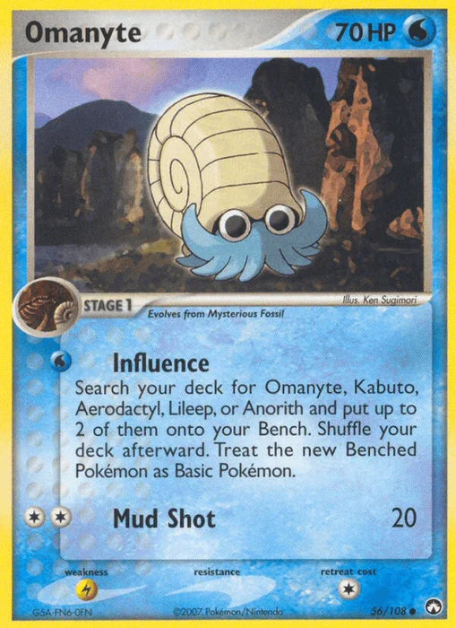 Omanyte (56/108) [EX: Power Keepers] - for just $0.25! 