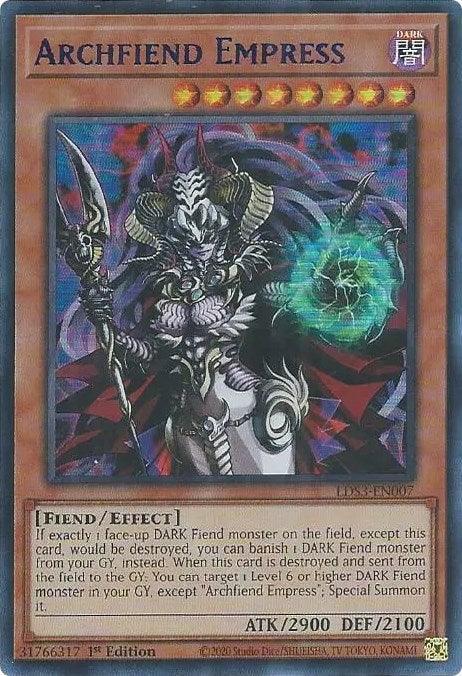 Archfiend Empress (Blue) [LDS3-EN007] Ultra Rare - for just $0.10! 