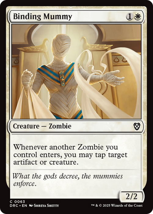 Binding Mummy (DRC-063) - Commander: Aetherdrift - for just $0.04! 