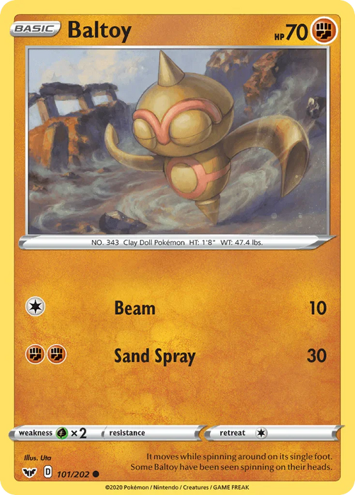 Baltoy (101/202) [Sword & Shield: Base Set] - for just $0.10! 
