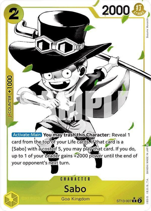 Sabo (Parallel) [Ultra Deck: The Three Brothers] - for just $2.45! 