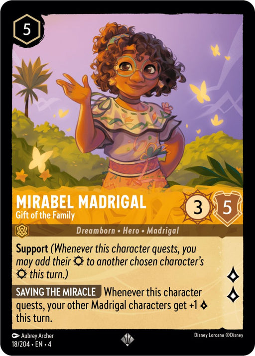 Mirabel Madrigal - Gift of the Family (18/204) [Ursula's Return] - Just $0.15! Shop now at Retro Gaming of Denver