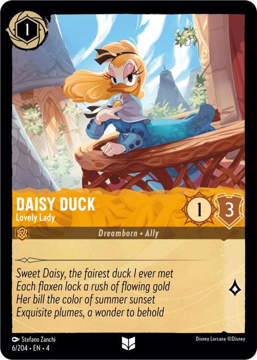 Daisy Duck - Lovely Lady (6/204) [Ursula's Return] - Just $0.04! Shop now at Retro Gaming of Denver