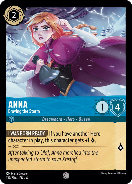 Anna - Braving the Storm (137/204) [Ursula's Return] - Just $0.05! Shop now at Retro Gaming of Denver