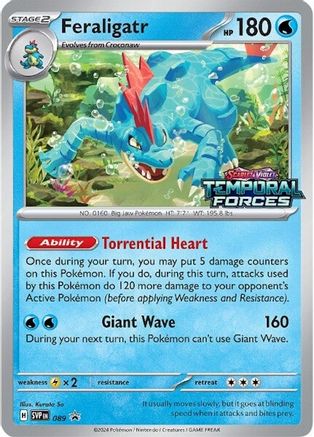 Feraligatr (Prerelease) 089 - SV Scarlet & Violet Promo Cards Holofoil - for just $4.16! 