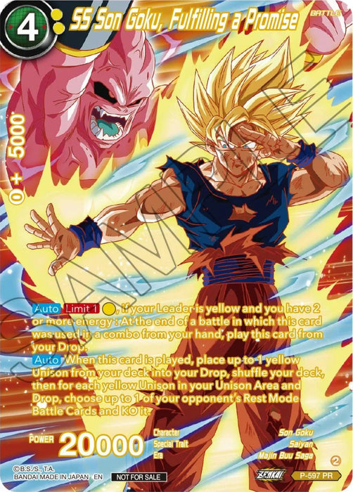 SS Son Goku, Fulfilling a Promise (Alternate Art) (Deluxe Pack 2024 Vol.1) (P-597) [Promotion Cards] - for just $33.35! 