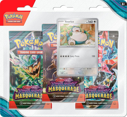 Scarlet & Violet: Twilight Masquerade - 3-Pack Blisters (Snorlax) - for just $34.95! 