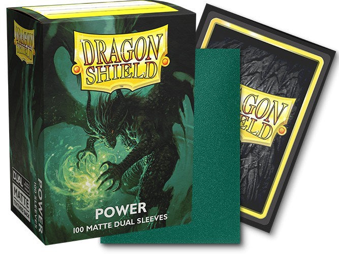 Dragon Shield: Standard 100ct Sleeves - Power (Dual Matte) - for just $9.95! 