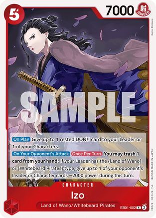 Izo (EB01-002) - Extra Booster: Memorial Collection Foil - for just $0.78! 