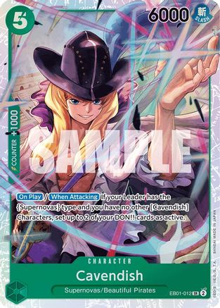 Cavendish (EB01-012) - Extra Booster: Memorial Collection Foil - for just $2.58! 
