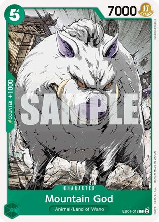 Mountain God (EB01-018) - Extra Booster: Memorial Collection - for just $0.05! 