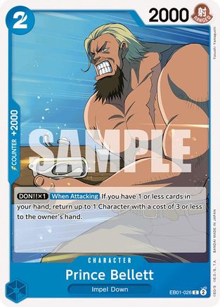 Prince Bellett (EB01-026) - Extra Booster: Memorial Collection - for just $0.05! 