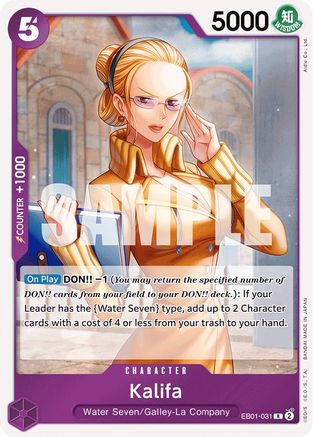 Kalifa (EB01-031) - Extra Booster: Memorial Collection Foil - for just $0.10! 
