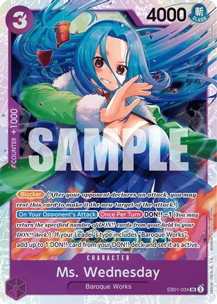 Ms. Wednesday (EB01-034) - Extra Booster: Memorial Collection Foil - for just $1.35! 