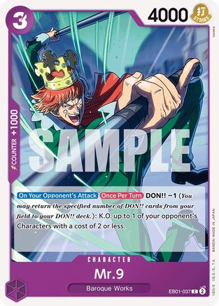 Mr. 9 (EB01-037) - Extra Booster: Memorial Collection - for just $0.05! 