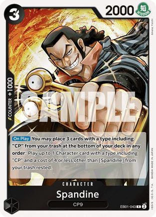 Spandine (EB01-043) - Extra Booster: Memorial Collection Foil - for just $0.40! 
