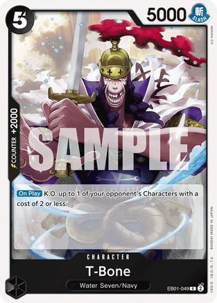 T-Bone (EB01-049) - Extra Booster: Memorial Collection Foil - for just $0.40! 