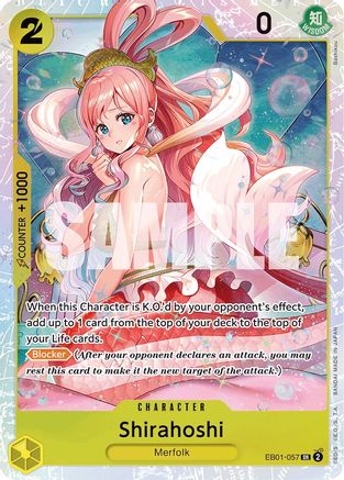 Shirahoshi (EB01-057) - Extra Booster: Memorial Collection Foil - for just $0.55! 