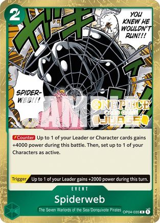 Spiderweb (Judge Pack Vol. 3) (OP04-035) - One Piece Promotion Cards Foil - for just $1.02! 