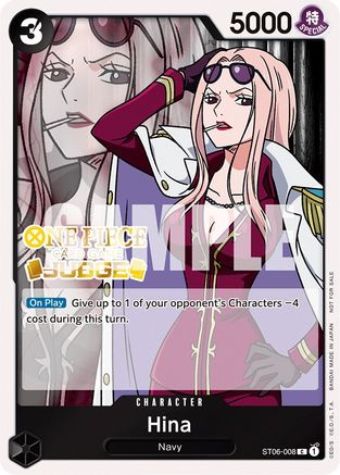 Hina (Judge Pack Vol. 3) (ST06-008) - One Piece Promotion Cards Foil - for just $1.60! 