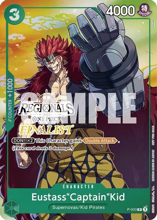 Eustass"Captain"Kid (Online Regional 2024 Vol. 2) [Finalist] (P-003) - One Piece Promotion Cards Foil - for just $21.58! 