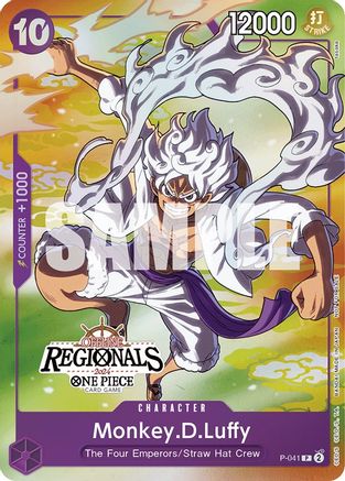 Monkey.D.Luffy (041) (Offline Regional 2024 Vol. 2) [Participant] (P-041) - One Piece Promotion Cards Foil - for just $55.45! 