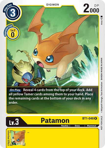 Patamon [BT1-048] (Official Tournament Pack Vol.3) [Release Special Booster Promos] - Just $0.09! Shop now at Retro Gaming of Denver