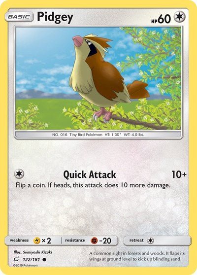 Pidgey (122) (SM - Team Up) Near Mint - for just $0.29! 