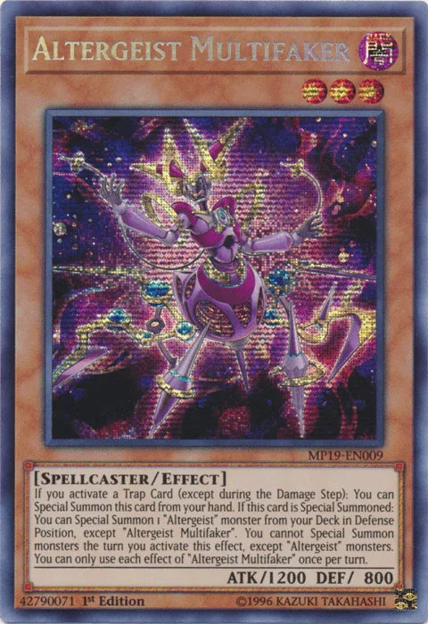 Altergeist Multifaker [MP19-EN009] Prismatic Secret Rare - for just $0.10! 